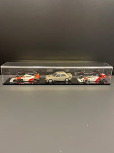 Viewcase Acryl - Glasvitrine für drei Modellautos im Maßstab 1:18 90x15x15 cm