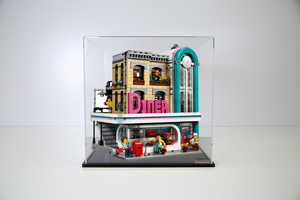 Viewcase Vitrine für den Lego® American Diner Creator Expert 27x30x42 cm