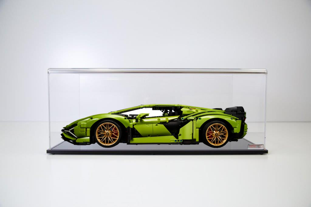 Viewcase Schaukasten für den Lego® Lamborghini Sian 66x35x25 cm